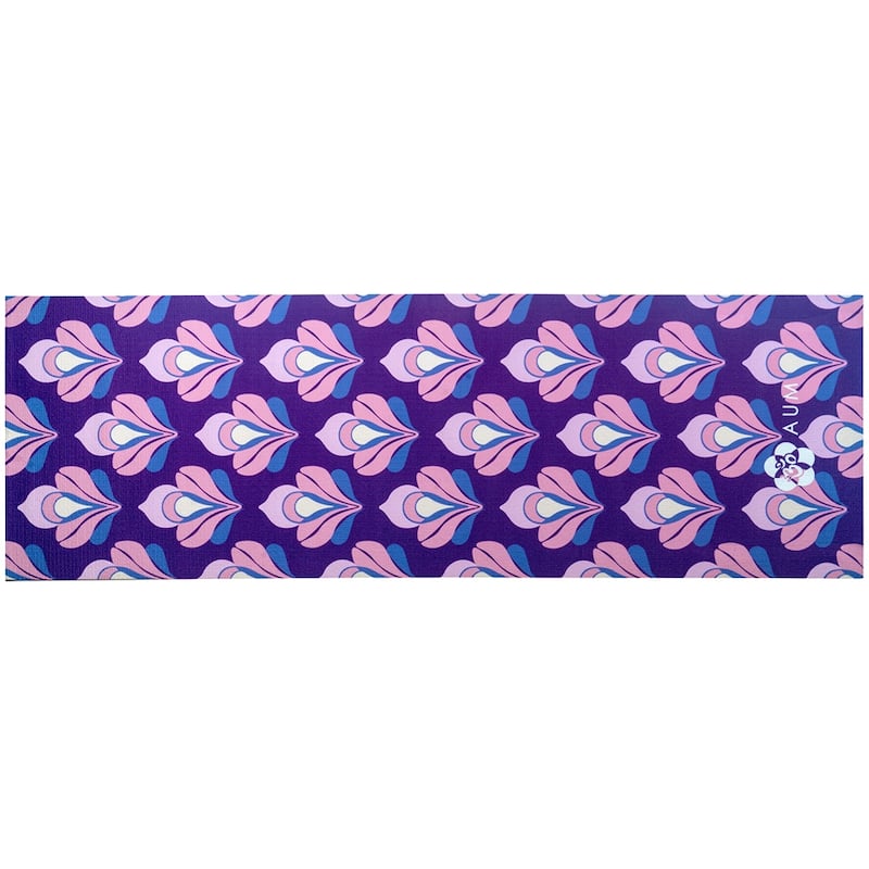 AUM 4mm Soft Foam Tech Lilla Series Yoga Exercise Mat - 68" x 24" - Perfect for Yoga/Pilates/Floor Exercises