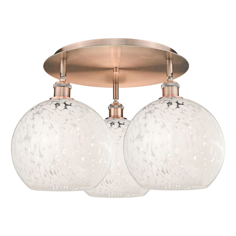 Innovations Lighting 516-3C-13-22-White Mouchette-Ceiling Fixture