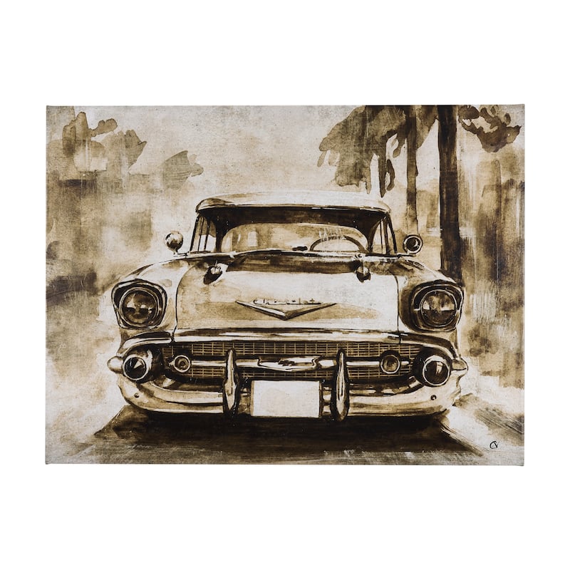 Vintage Car Picture IV (48 x 36) Canvas Art Print - Large