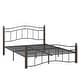 preview thumbnail 29 of 31, Sadie Brown and Black Metal Bed by iNSPIRE Q Classic