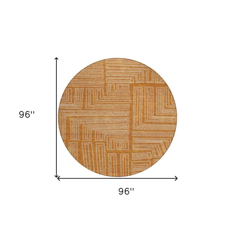 HomeRoots Geometric Transitional Rectangle Outdoor Rug