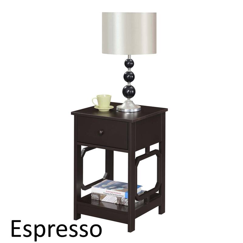 Convenience Concepts Omega 1 Drawer End Table with Shelf