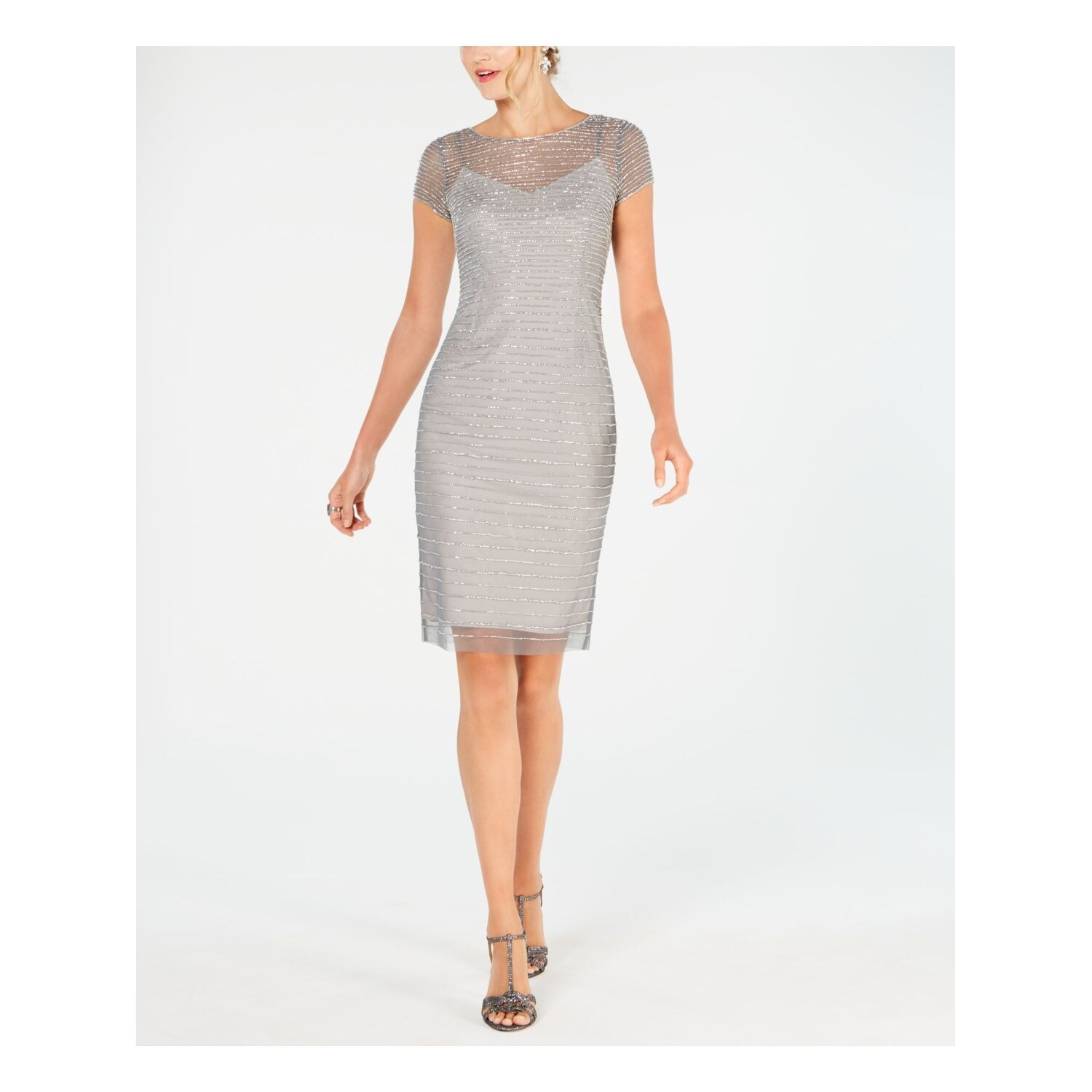 adrianna papell high neck dress