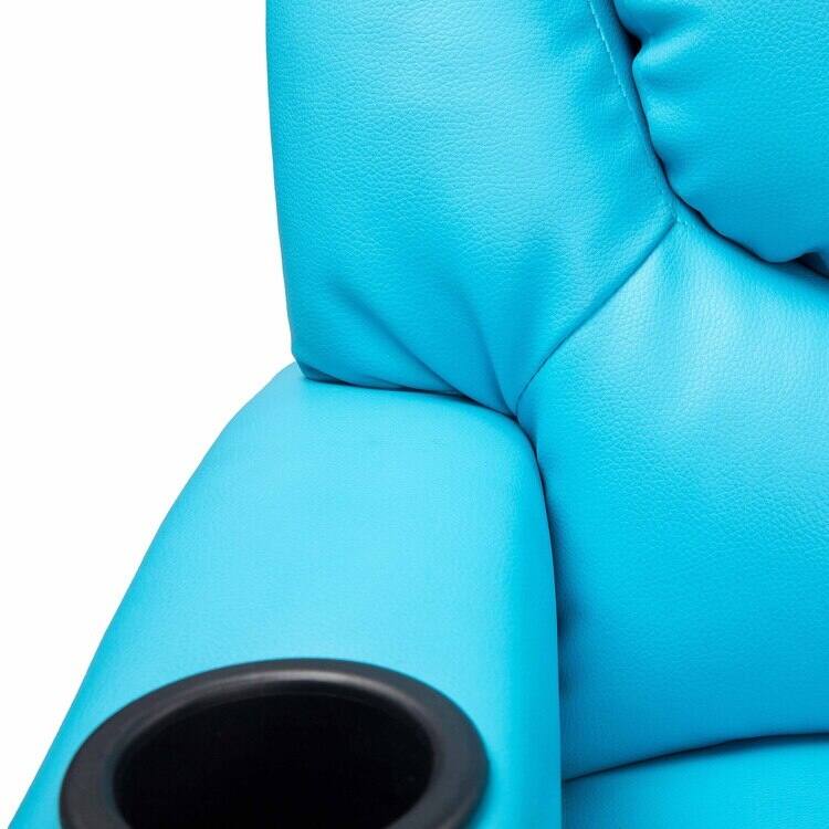 Pushback Kids Recliner Chair with Footrest & Cup Holders - Ultimate Comfort for Toddlers