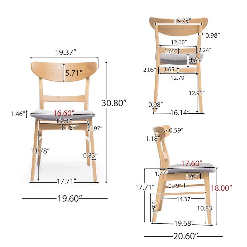 Idalia Mid-century Modern Dining Chairs (Set of 4) by Christopher Knight Home