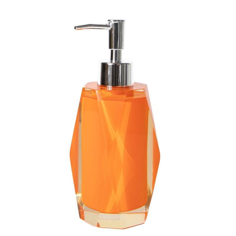 Sparkles Home Faceted Lotion Pump - Orange