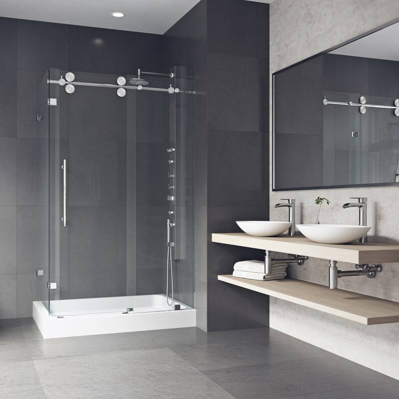 VIGO Winslow Frameless Sliding Shower Enclosure