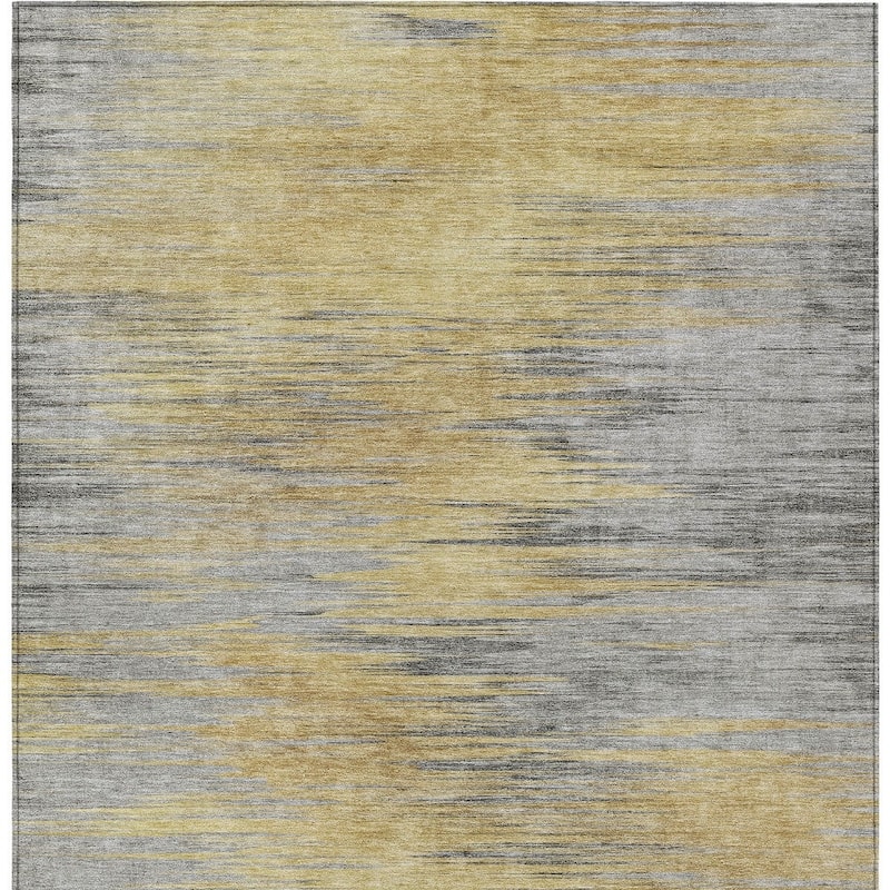 HomeRoots Abstract Transitional Rectangle Outdoor Rug