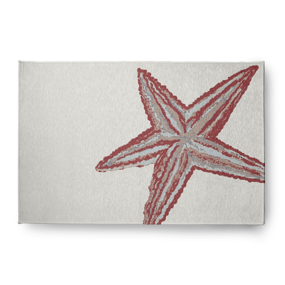 Large Starfish Nautical Indoor/Outdoor Rug