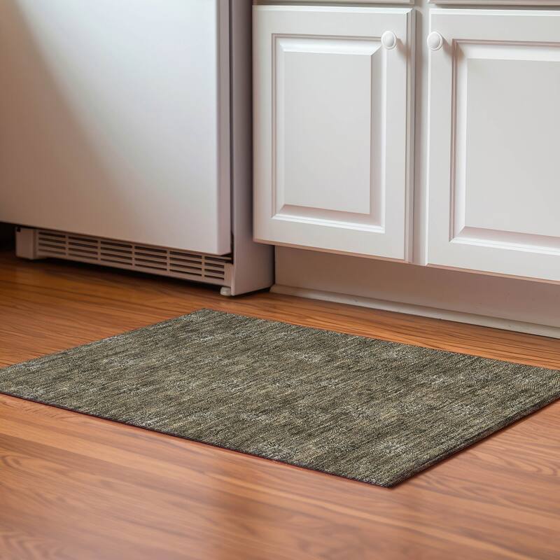 Premium Washable Super Soft Floral Imprint Mayfield Rug - Brown - 1' 8" x 2' 6" - Rectangle