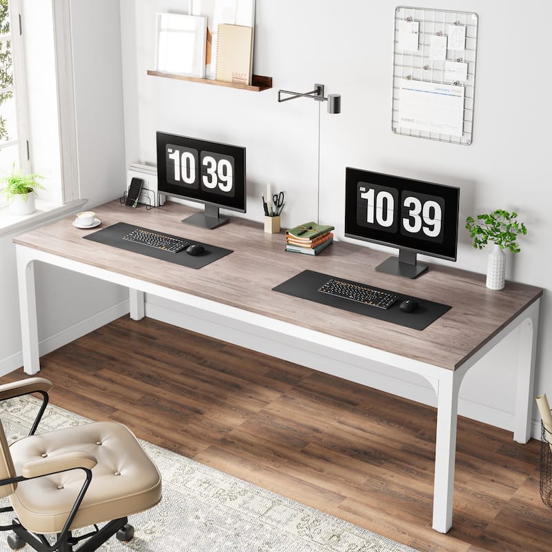 78.8" Extra Long 2 Person Computer Desk with Metal Legs for Home Office Bedroom