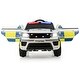 preview thumbnail 18 of 32, Costway Kids 12V Electric Ride On Car Police Car with Remote Control - See details White