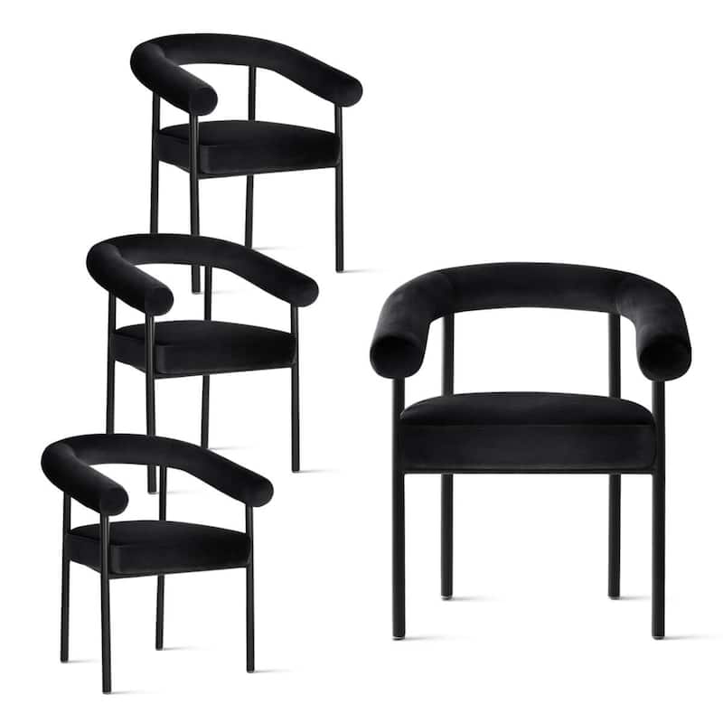 High-back upholstered Chairs (Set of 4)
