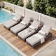 Option Brown Wicker Beige Cushion
