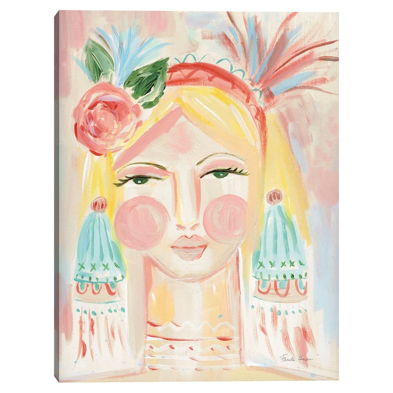 Fresh Face II Neutral Canvas Art Print