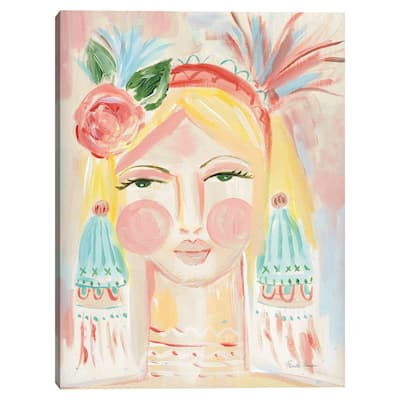 Fresh Face II Neutral Canvas Art Print