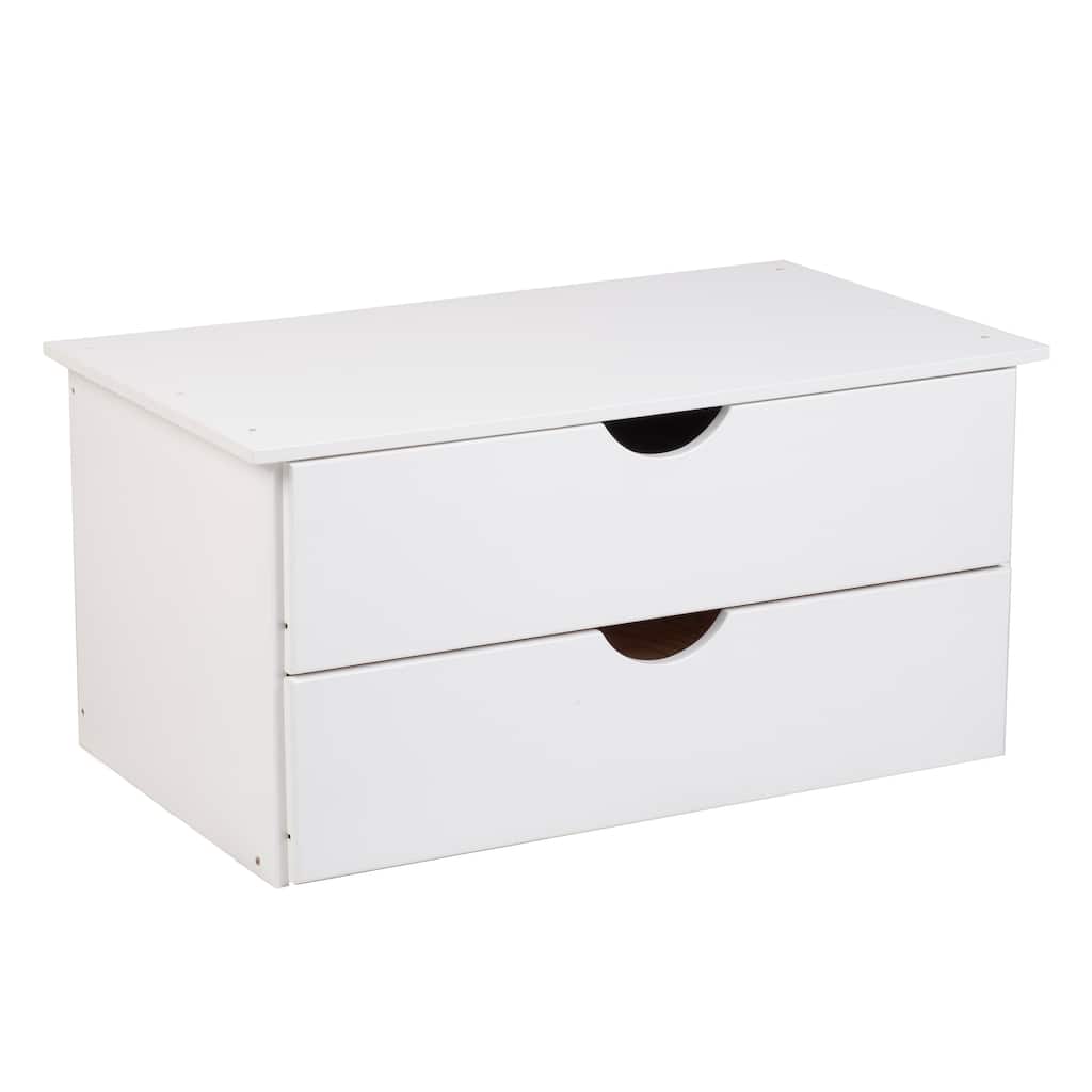 Palace Imports Urban 100% Solid Wood Stackable 2-Drawer Internal Wardrobe Chest