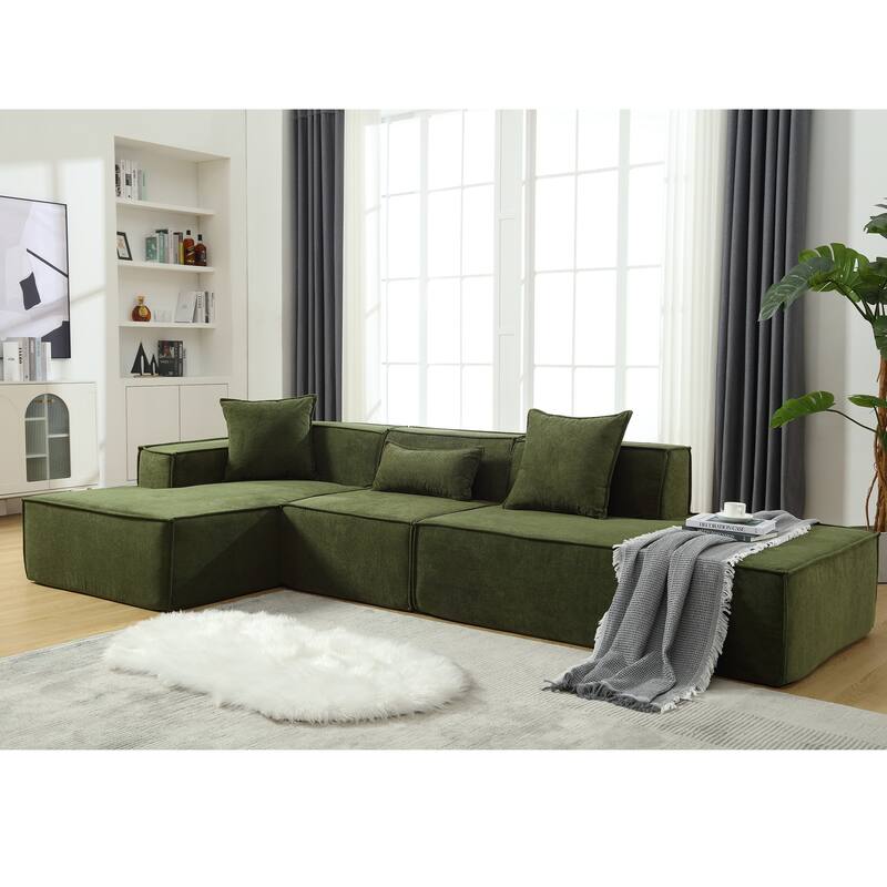 Modular combination living room sofa set - Green Left