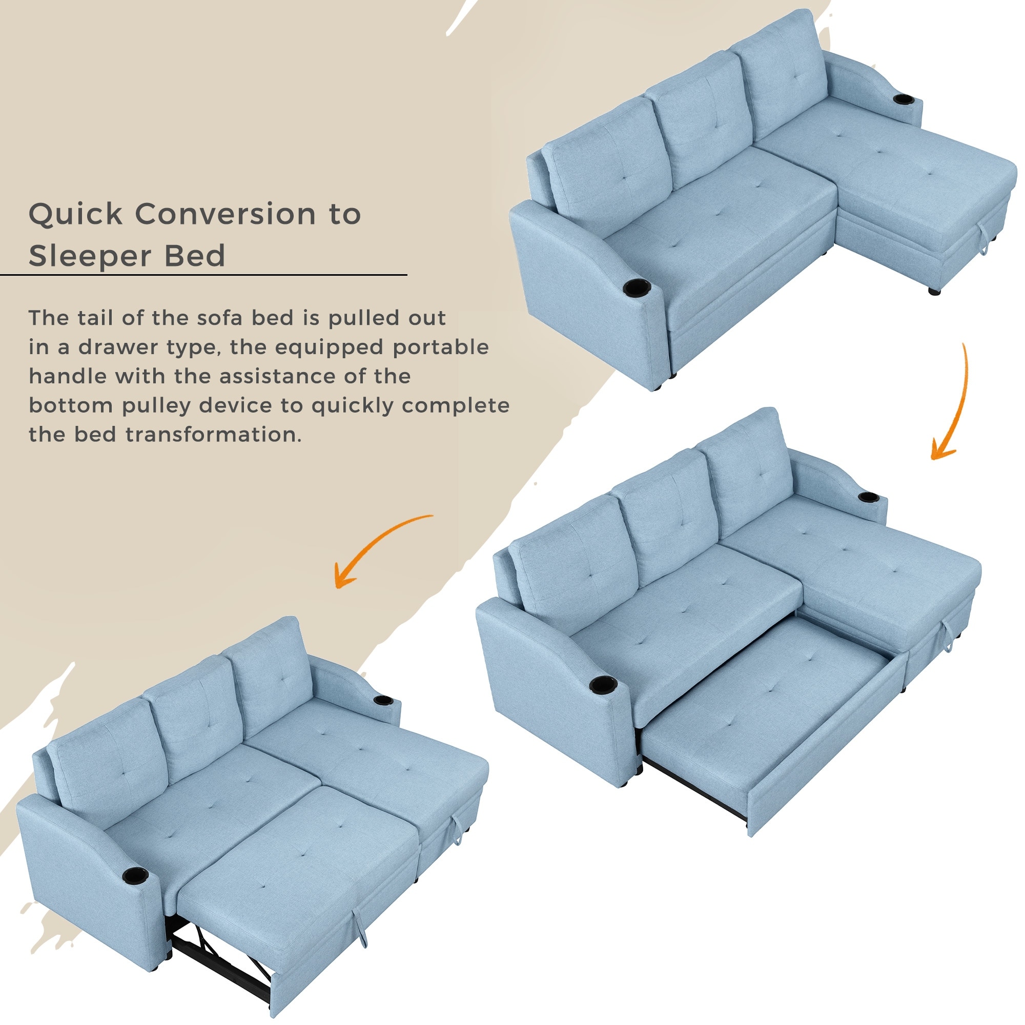 3 seater sofa bed with hotsell storage