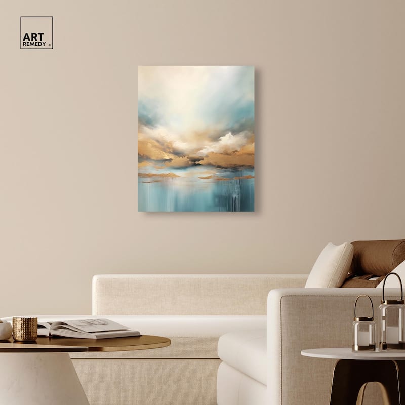 Cloudscape in Gold I Canvas by Art Remedy, Gallery Wrapped