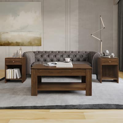 Clayfell Magnolia 3 Piece Coffee Table Set