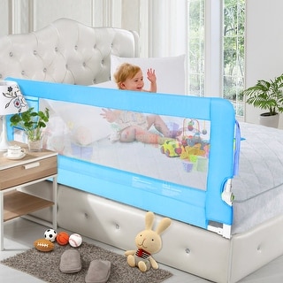 56 Breathable Baby Children Toddlers Bed Rail Guard Safety 7 6 X 9 6 Overstock 29164272