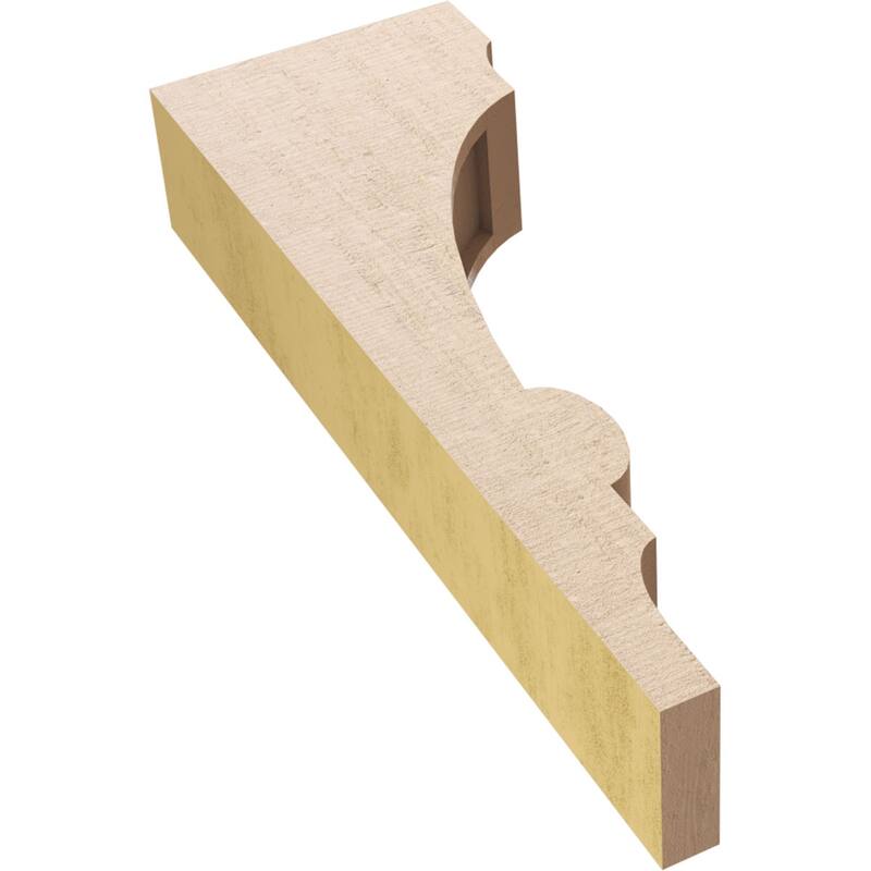 Series 2 Thin Diane Rough Cedar Woodgrain TimberThane Corbel, Primed Tan