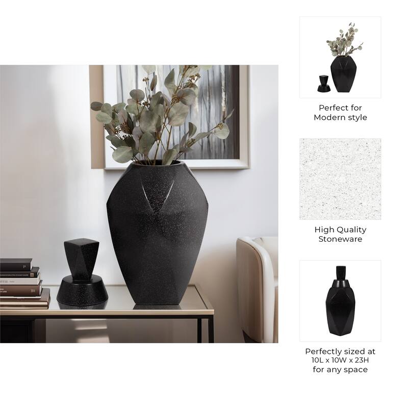 Modern Ceramic Jar with Removeable Lid - Home Decor