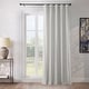preview thumbnail 32 of 56, Exclusive Fabrics Heritage Plush Velvet Extra Wide Room Darkening Curtains - Single Panel 100 X 108 - Pillow White
