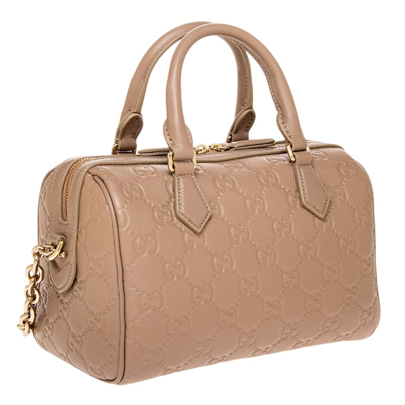 Gucci GG Emblem Medium Boston Bag