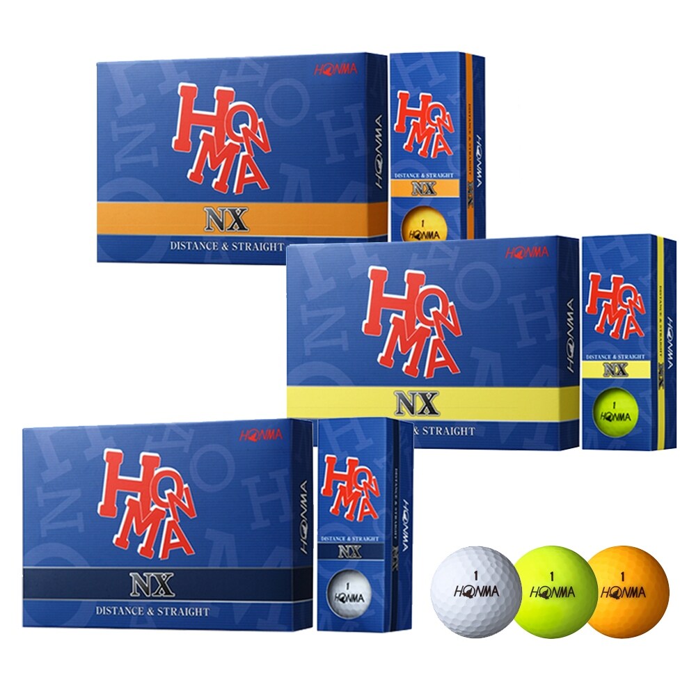 HONMA NX Golf Balls 1 Dozen (Orange)