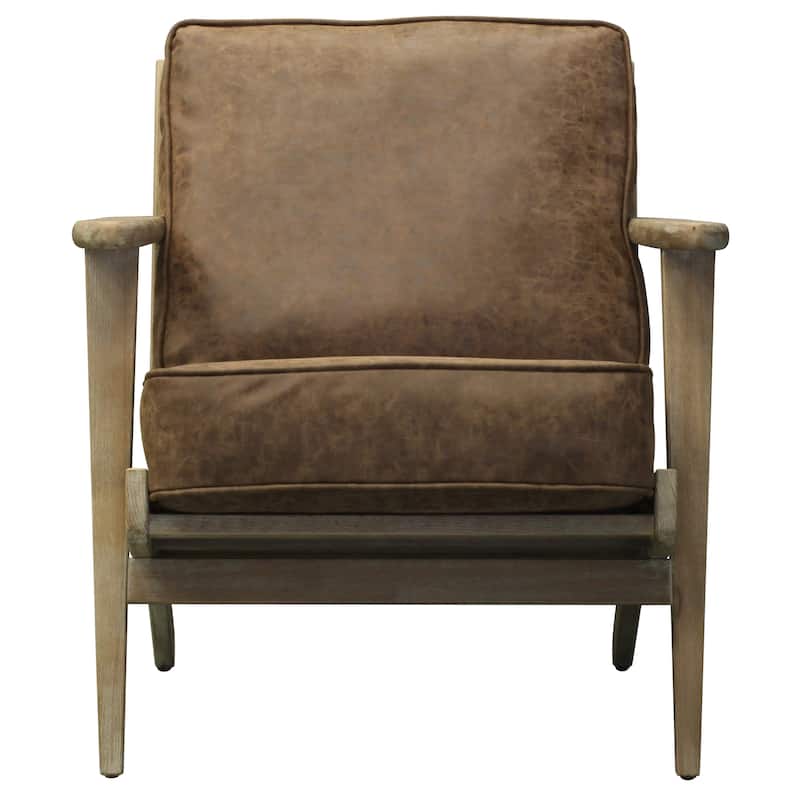 NPD Furniture Albert Solid Wood Frame Accent Chair
