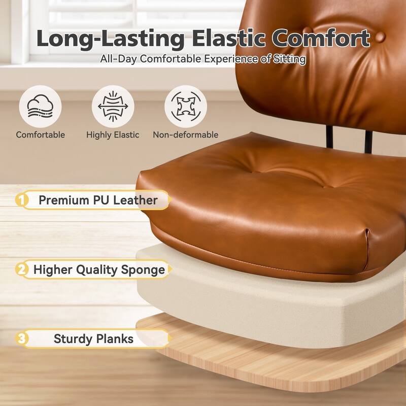 HOOOWOOO Modern Office Chair Adjustable Swivel Task Chair