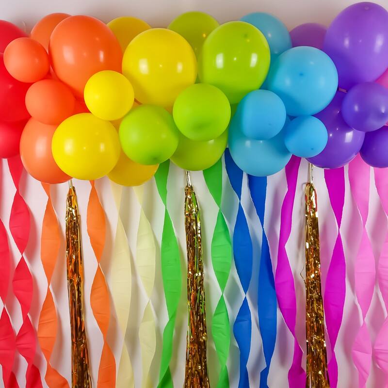 Crepe Paper Streamers 6 Rolls for Decoration