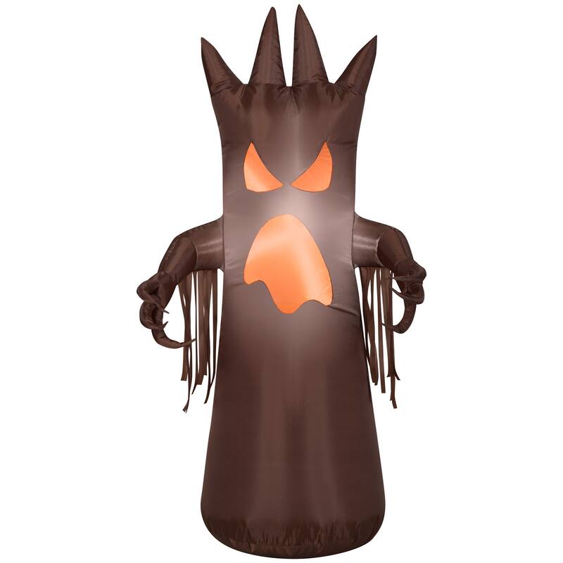 Gemmy Halloween Inflatable Spooky Brown Tree, 4 ft Tall