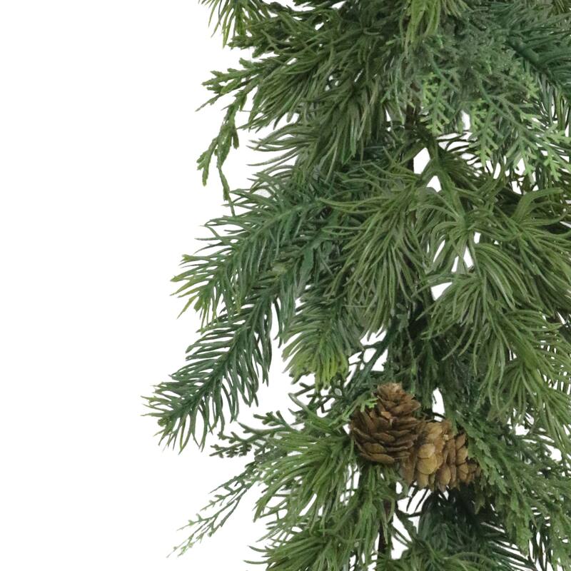 Puleo International 9' x 10" Artificial PE Christmas Garland