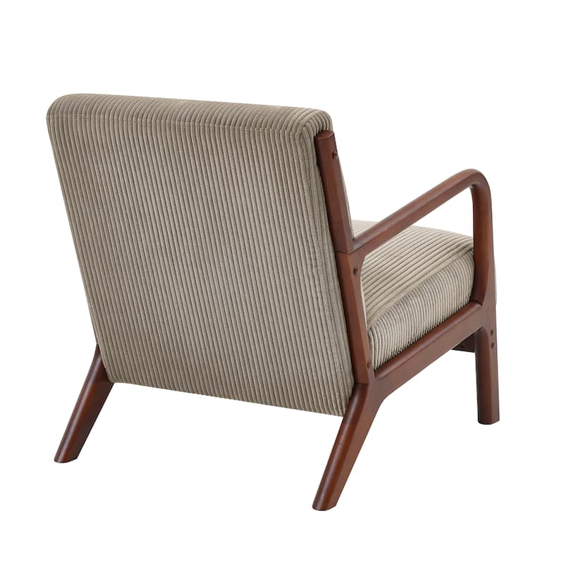 Modern Wooden Lounge Chair, Comfort Living Room Cushion Chair