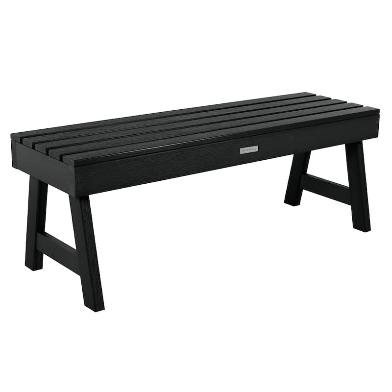 HIGHWOOD Weatherly 4-foot Eco-friendly Synthetic Wood Picnic Bench - Black