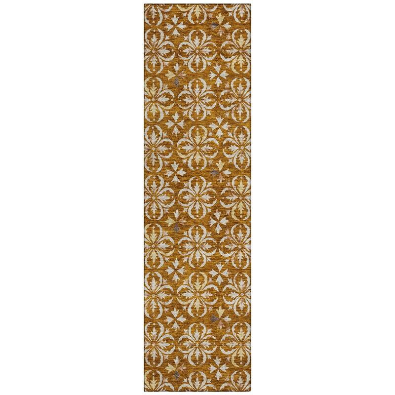 Machine Washable Indoor/ Outdoor Chantille Traditional Medallion Rug