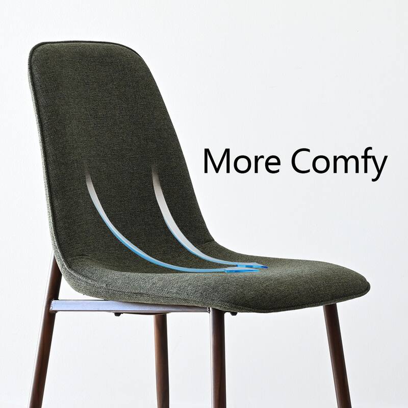 Modern Round Glass Table Set for 4 with Upholstered Dining Chairs