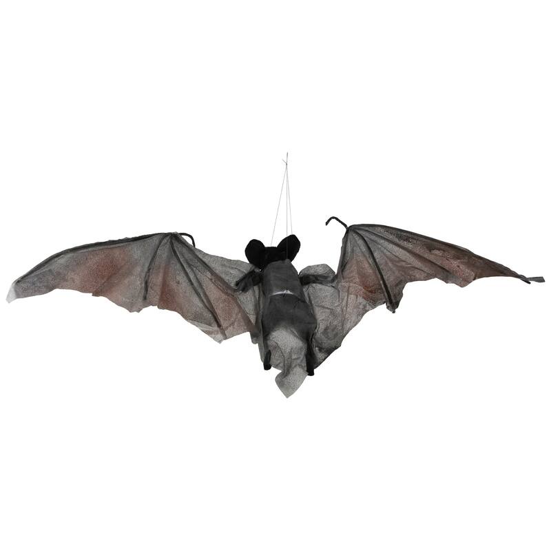 LED Lighted Animated Halloween Bat with Moving Wings - 48"