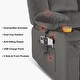 preview thumbnail 58 of 58, MCombo Power Reclining Loveseat Sofa with Heat and Massage, Fabric PR648