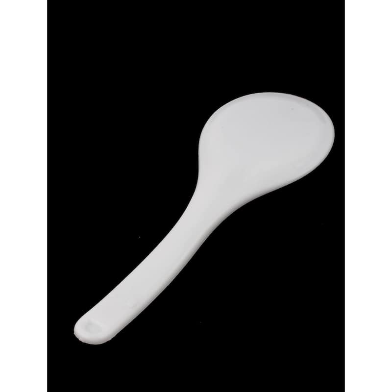 Household Kitchenware Tool Reusable White Plastic Paddle Rice Meal Scoop