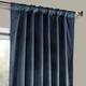 Exclusive Fabrics Heritage Plush Velvet Single Curtain Panel