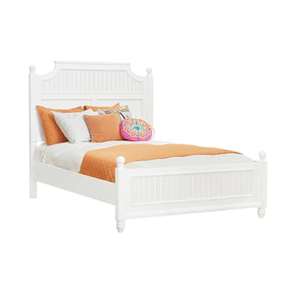 Savannah Queen Poster Bed - White Finish