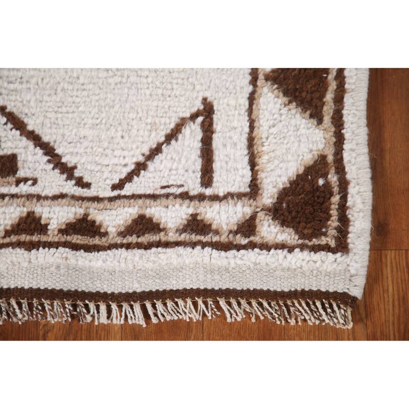 Plush Turkish Anatolian Runner Rug Hand-knotted Oriental Wool Carpet - 3'1"x 10'1"