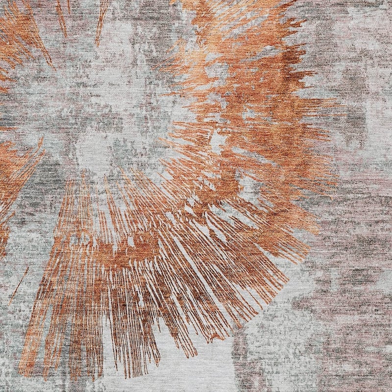 HomeRoots Abstract Transitional Rectangle Outdoor Rug