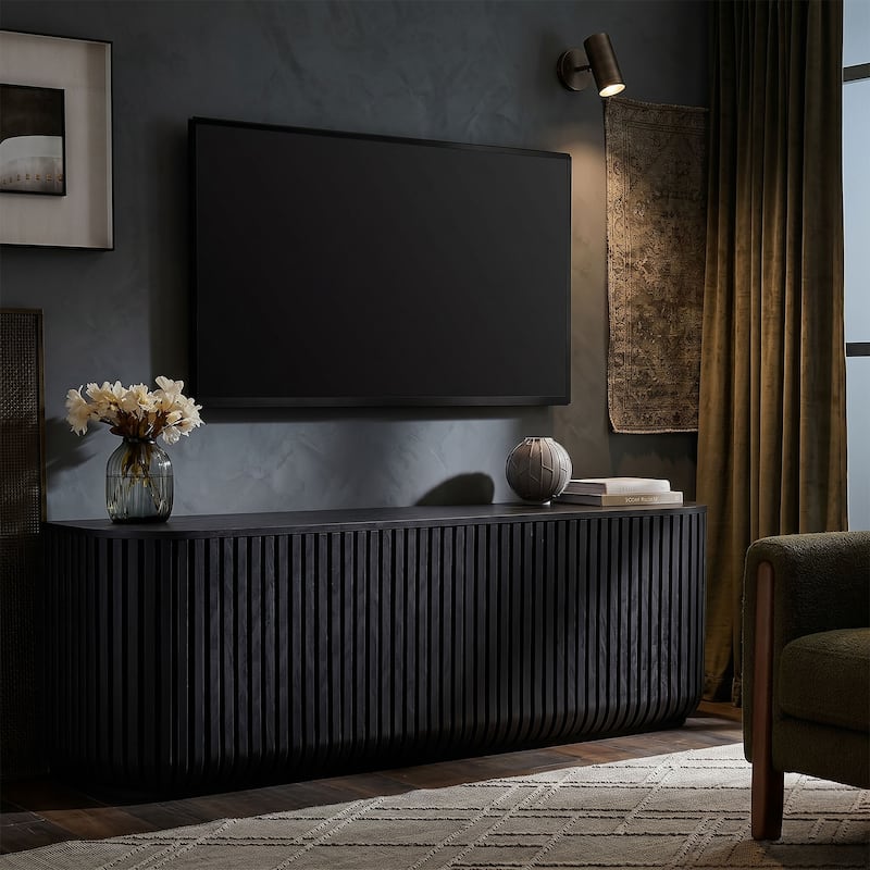 Fortitude 75" Curved Sideboard Storage Cabinet
