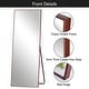 preview thumbnail 42 of 165, Modern Freestanding Full Length Rectangular Floor Mirror 64.17x21.26 - Maple