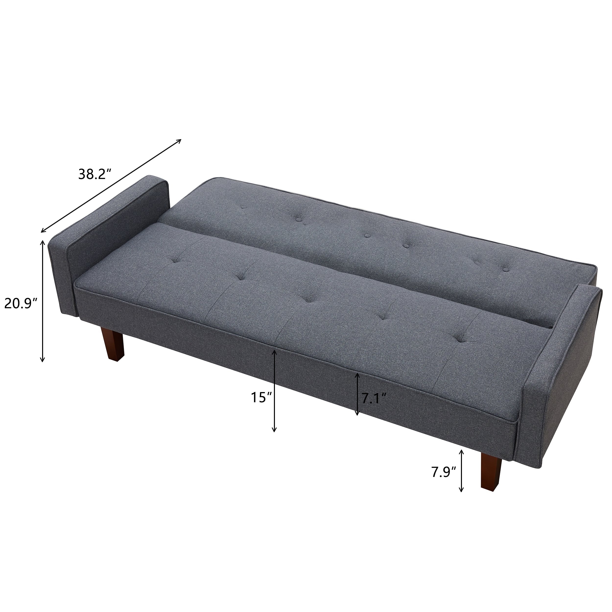 75 Single Cushion Sofa with Pillow Back, Square Arm - On Sale - Bed Bath &  Beyond - 37974451